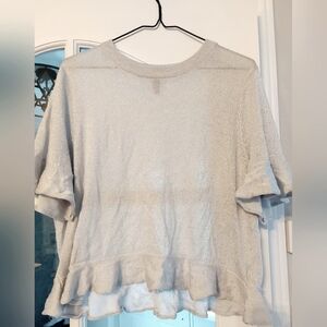 Sparkly Silver Boxy Top